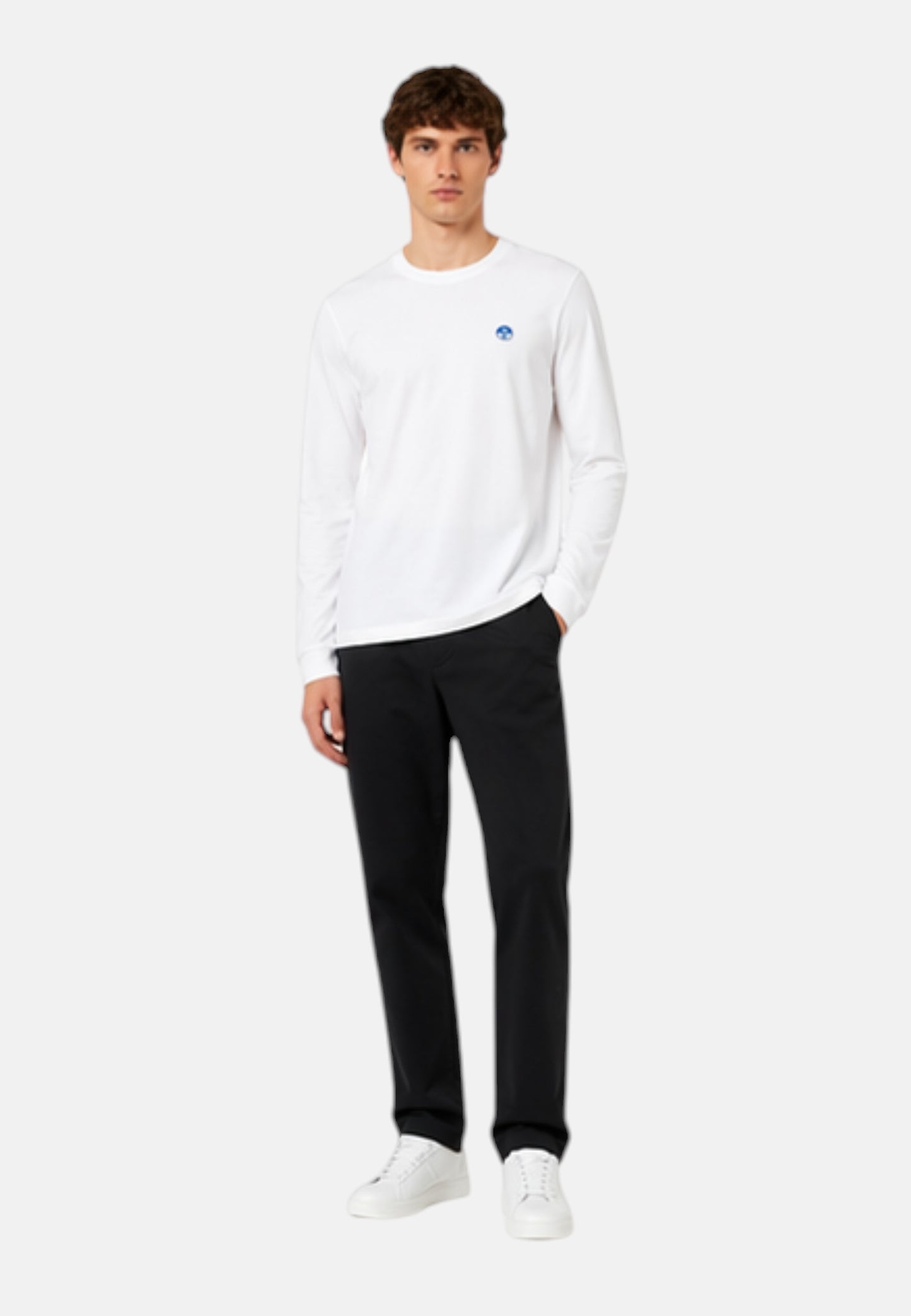 T-Shirt Manica lunga Uomo North Sails Logo Basic  692989
