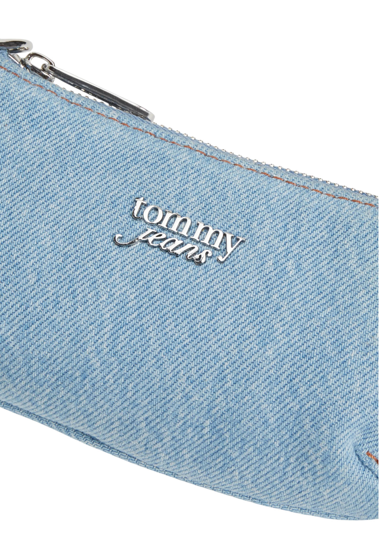 Portafoglio Con Zip Donna Tommy Jeans In Denim Con Catenella Tjw Cool Denim AW0AW18881