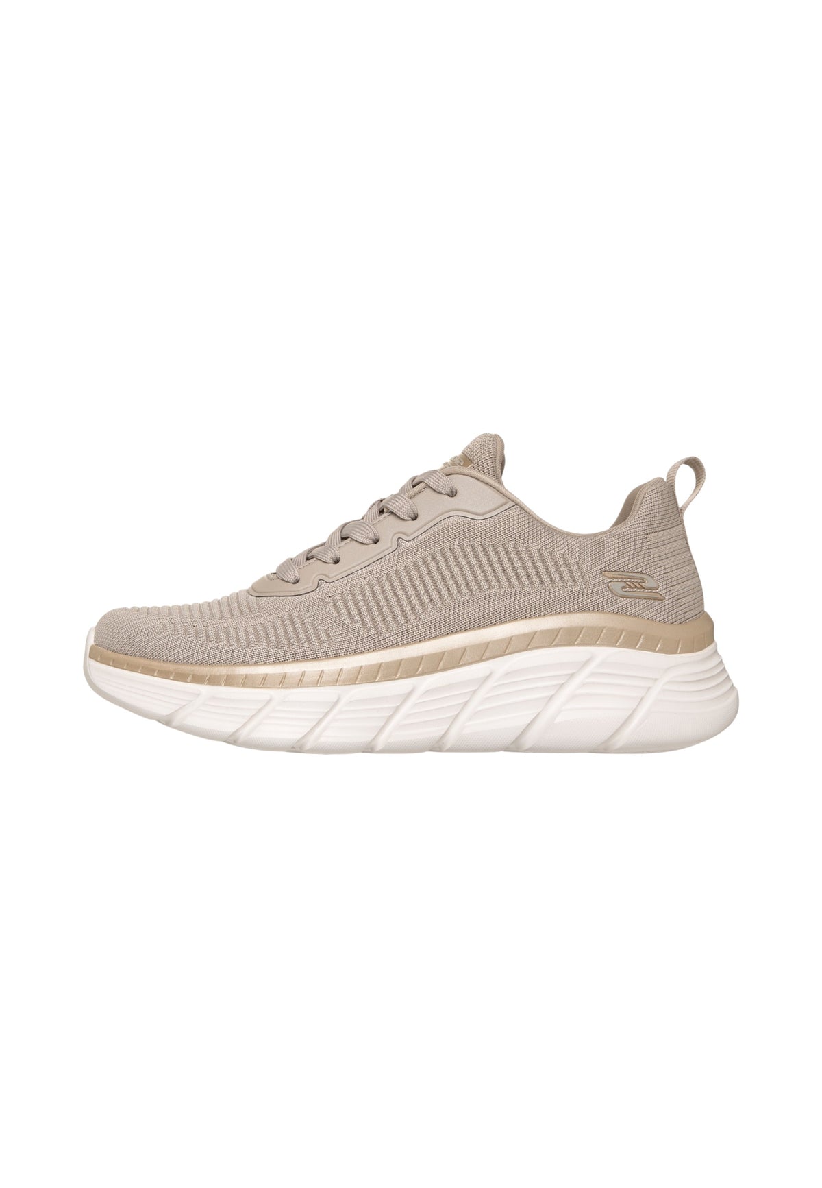 Sneakers Basse Donna Skechers Platform, Memory Foam, Vegan, Suola Platform 5 Cm, Lavabile In Lavatrice Bobs B Flex Hi - Flying Hi 117385