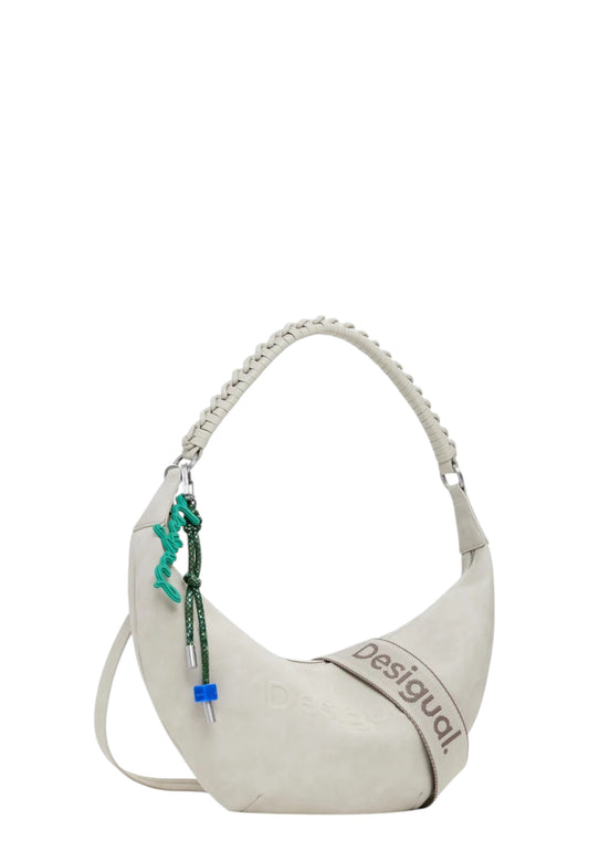 Borsa A Tracolla Donna Desigual  Bag Half Logo Zante Piedra 25WAXPB3