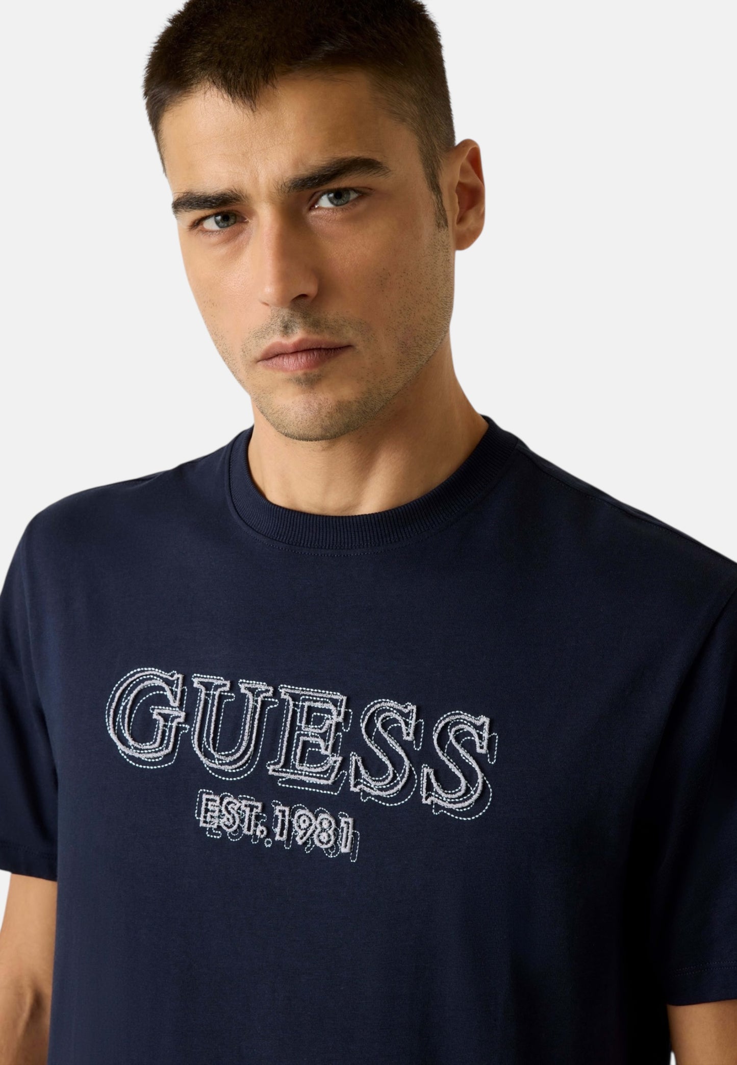 T-Shirt Manica Corta Uomo Guess  Embroidery Logo M6RI22K8FQ4
