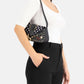 Borsa A Spalla Donna Braccialini A Spalla, Singolo, Chiusura con clip, Due tasche interne, una con zip e una aperta, Borchie, patch e dettagli in cristallo, Dimensioni: 27.5 x 5 x 12 Cm Rock B19272YY