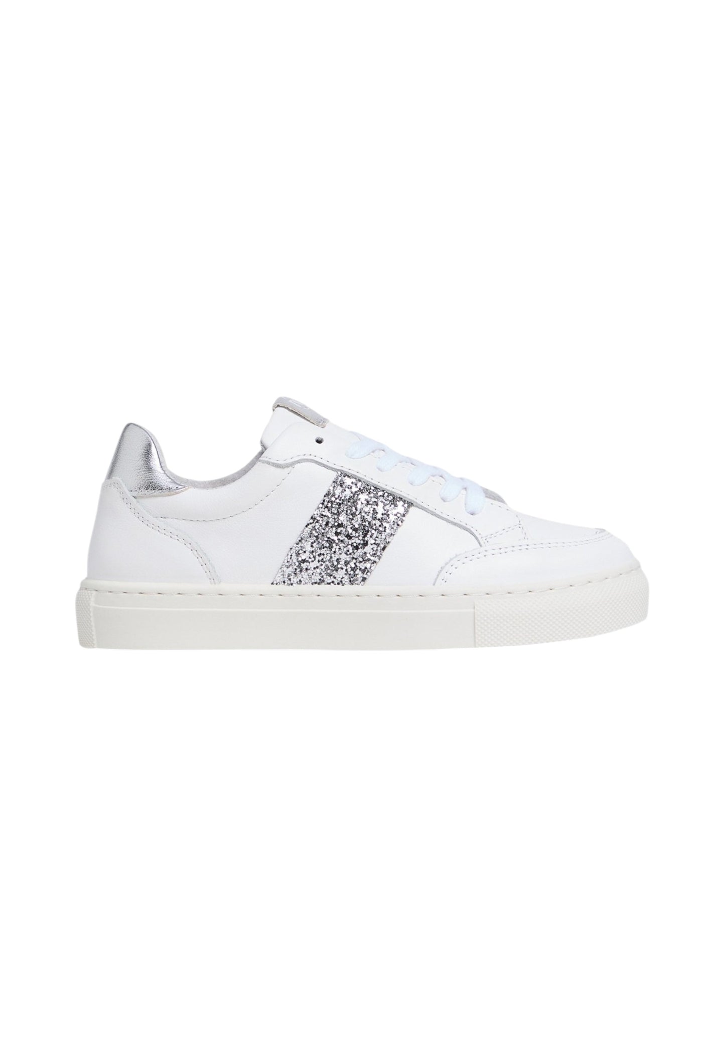 Sneakers Basse Donna Nero Giardini In Pelle Con Banda Glitter  E633593F