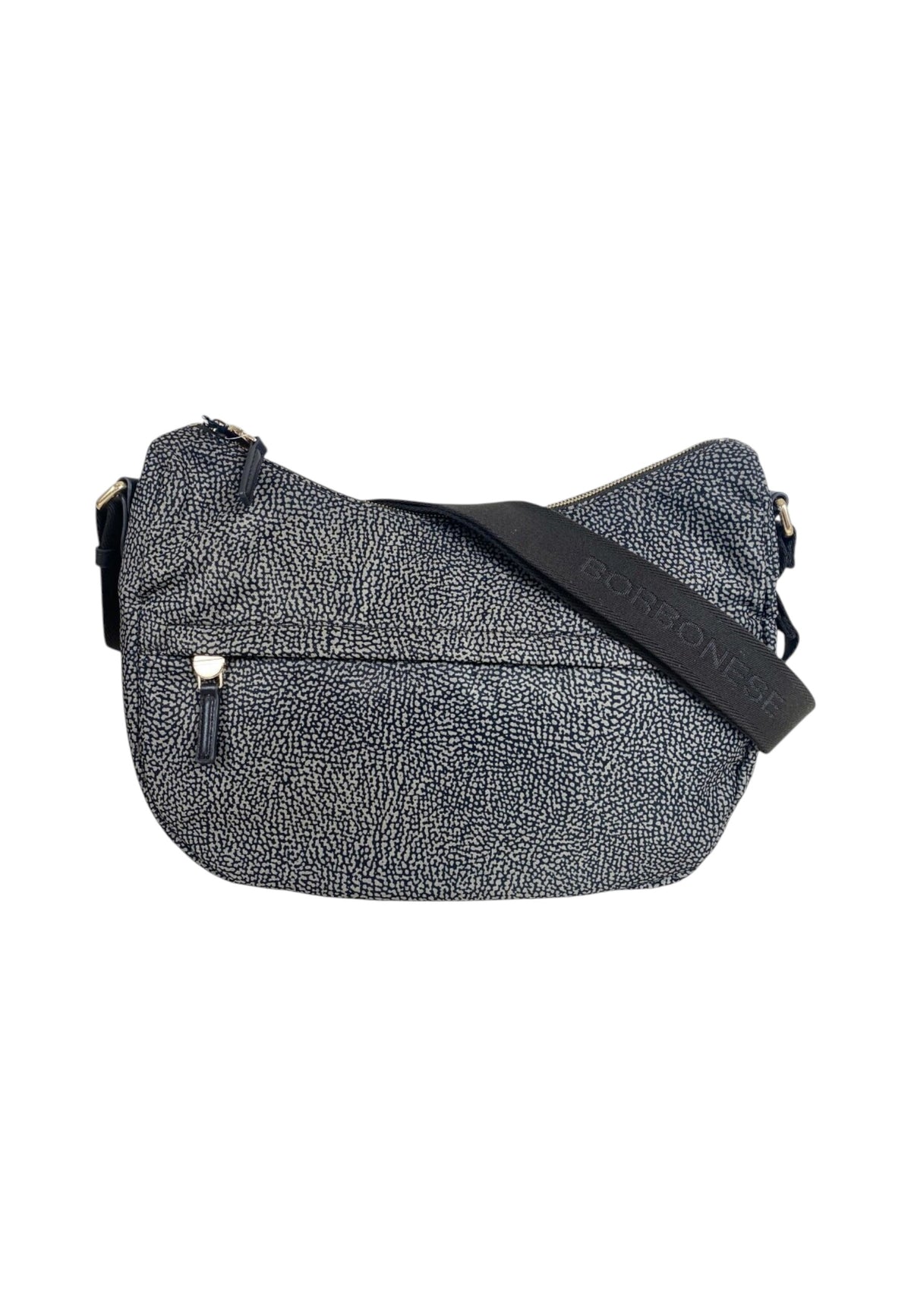 Borsa A Tracolla Donna Borbonese Formato small, Tessuto riciclato, Stampa OP B-Club 91010339X95