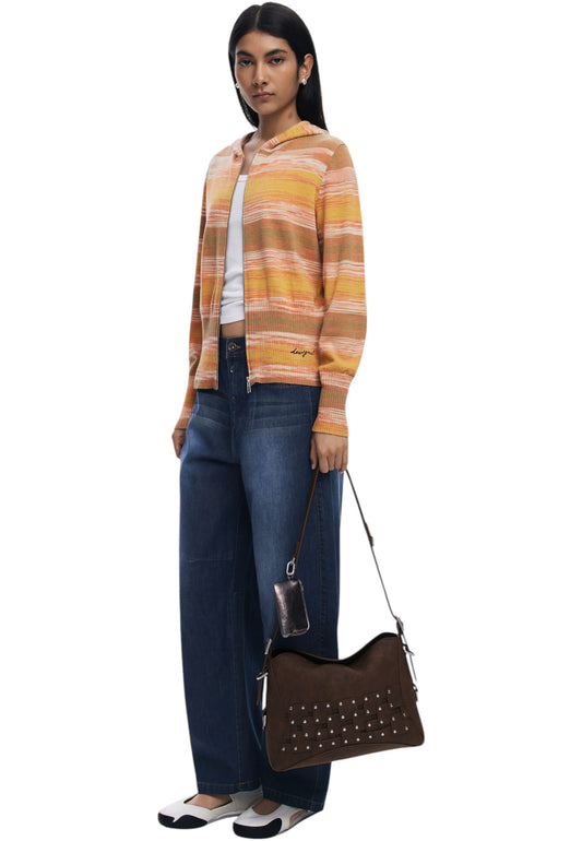 Borsa A Spalla Donna Desigual  New Patch 2 Choco 25WAXPBP