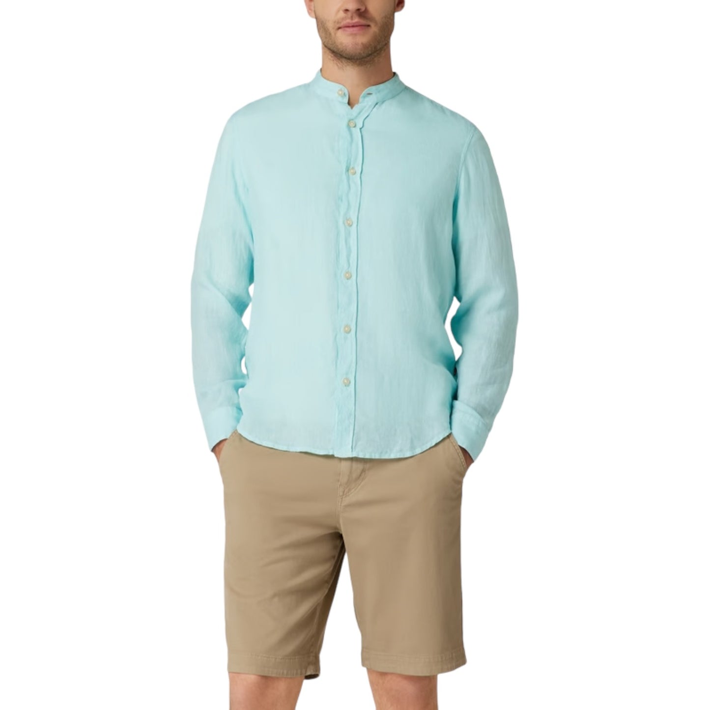 Camicia Manica lunga Uomo Boss Regular Fit Collo Coreana Race 50489339