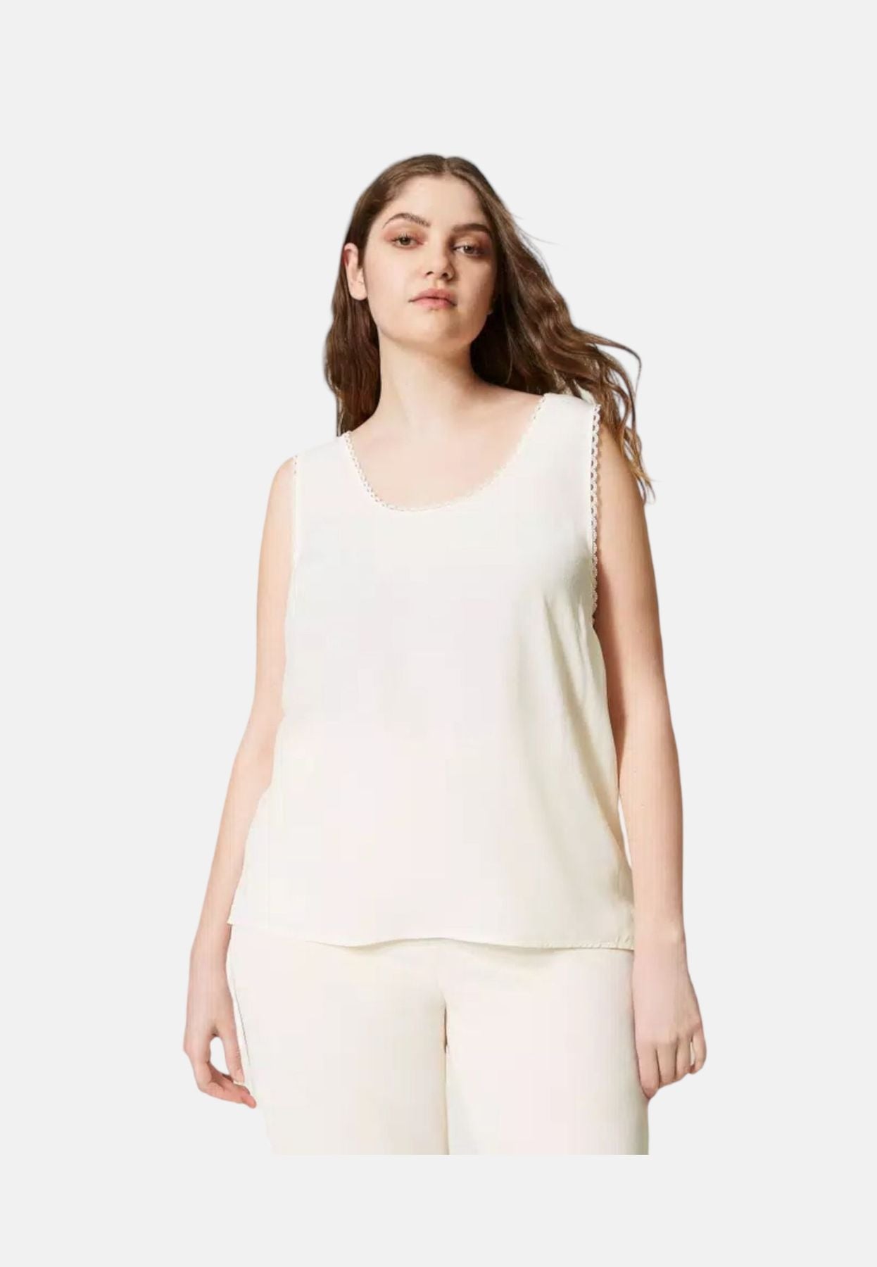 Canotta  Donna Twinset  In Crepe De Chine 231TP2453