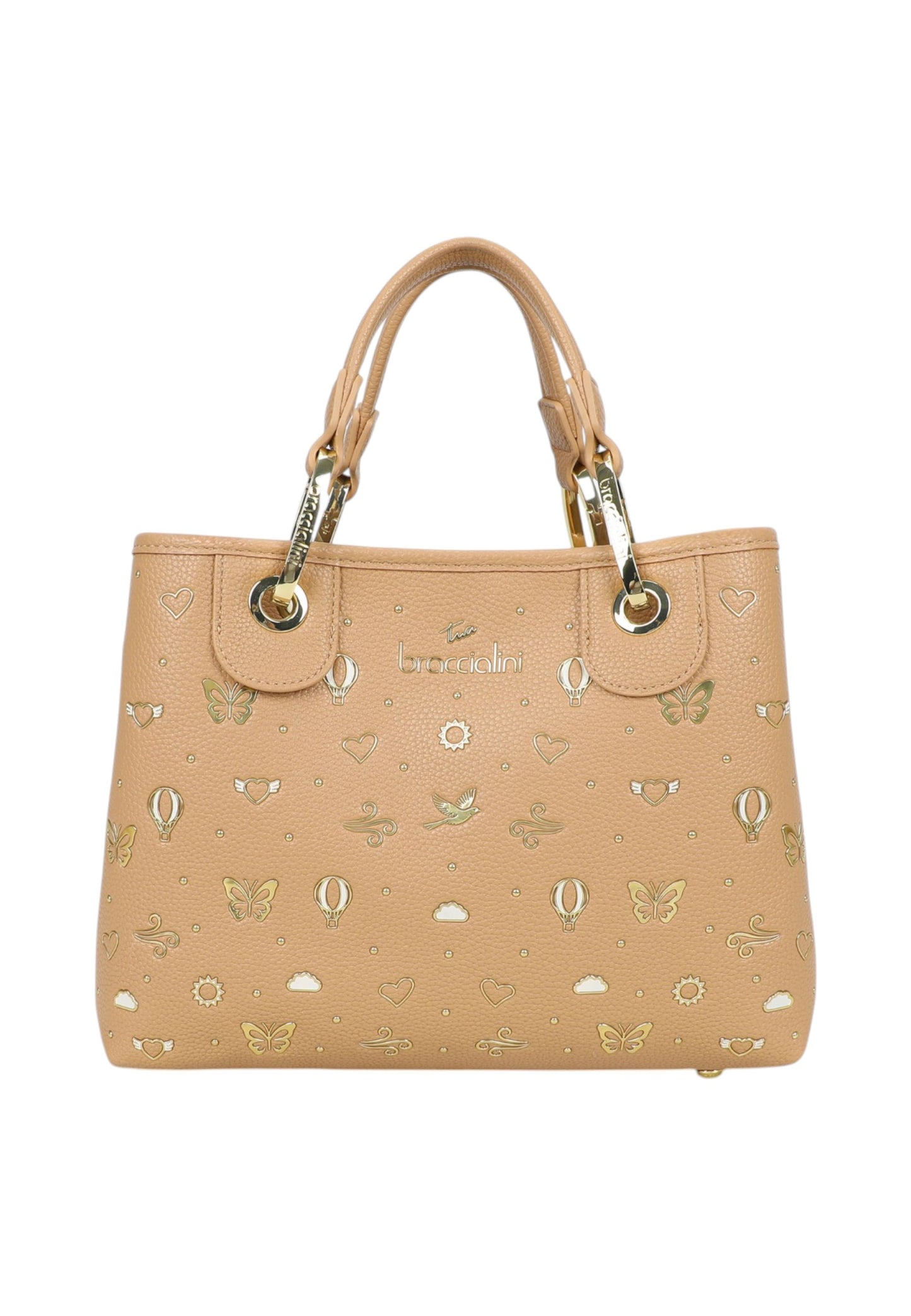 Borsa A Mano Donna Braccialini Medium Con Doppio Manico Con Tracolla Beth Strass B18881YY