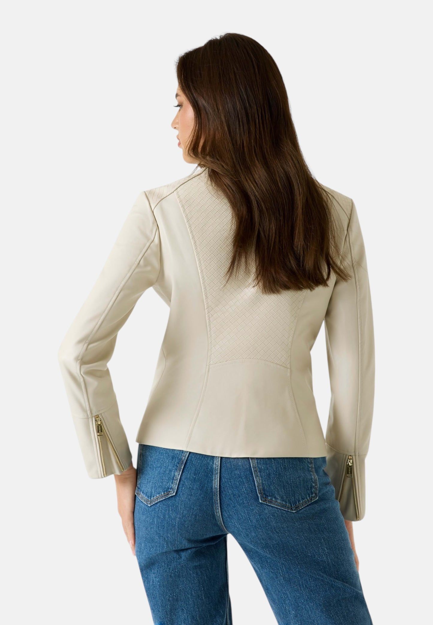 Giacca In Pelle Sintetica Donna Guess  Claudine Biker W6RL52WL850