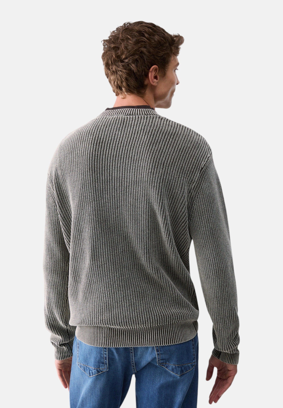 Maglione A Girocollo Uomo Liu Jo A Coste Inglesi  QF6267MAB25