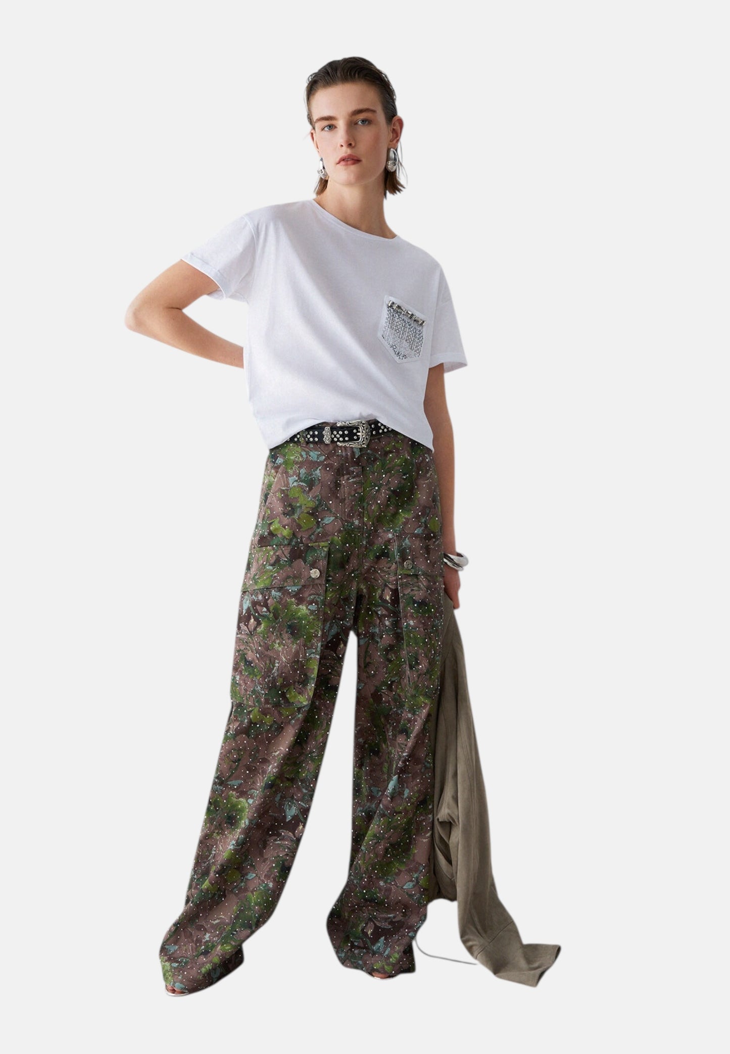 T-Shirt Manica Corta Donna Liu Jo Liujo Full Hot.B Eco Line WA6372JS923