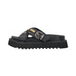 Sandali Bassi Donna Pinko In Nappa Intrecciata Con Anelli Metallici Kate 09 SD0537P003