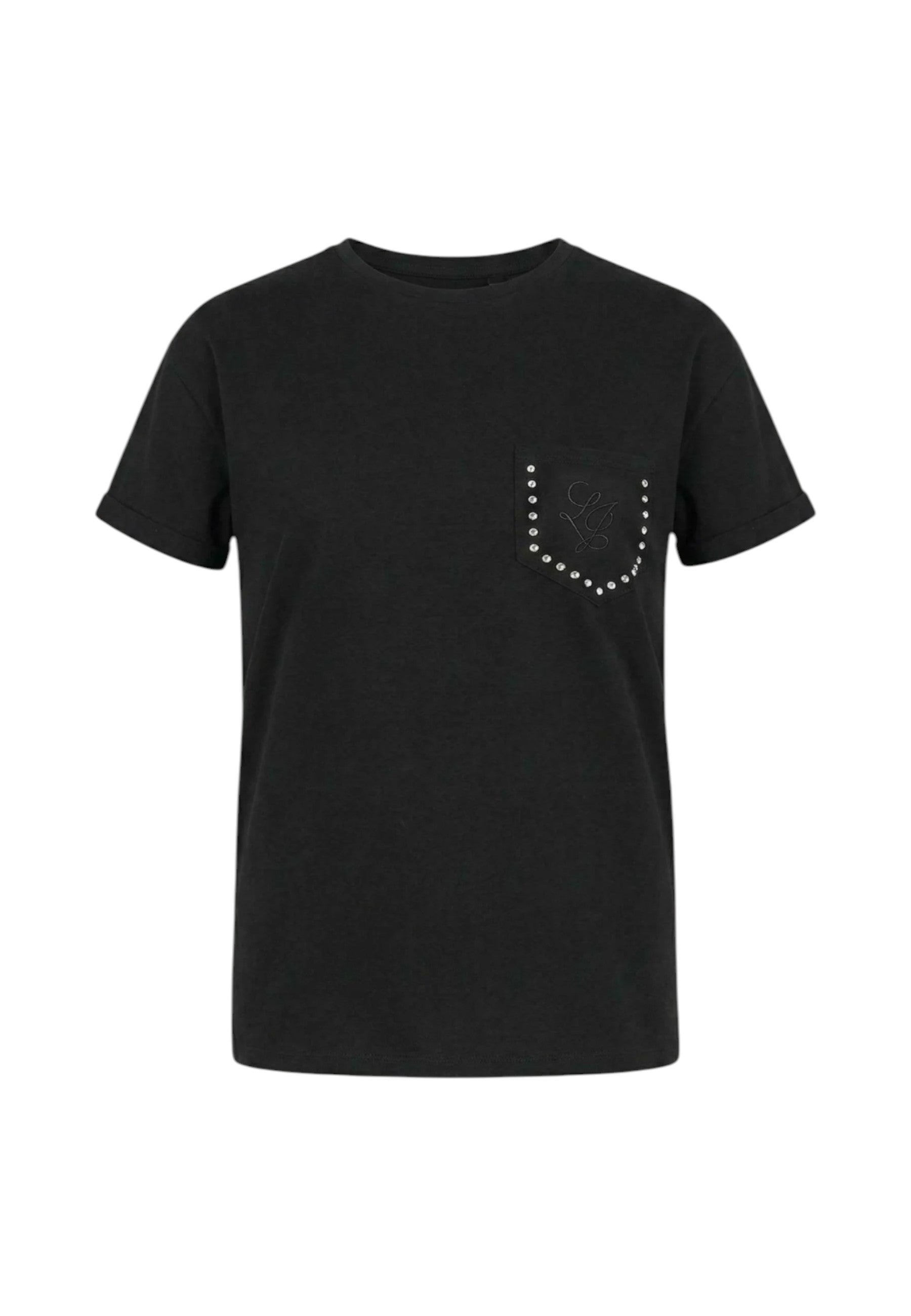 T-Shirt Manica Corta Donna Liu Jo Lj Studs Breast Eco Line WA6372JS923