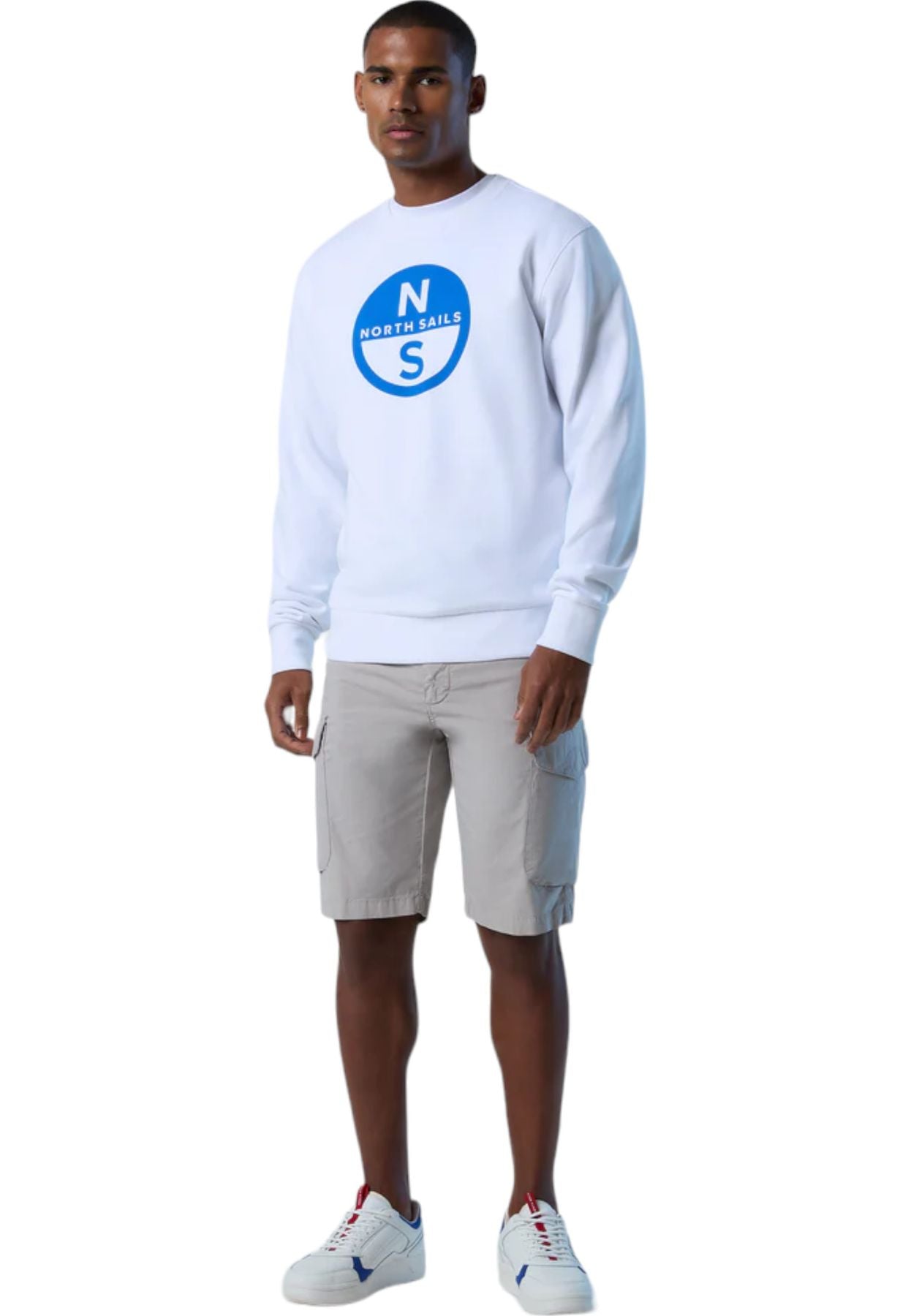 Felpa A Girocollo Uomo North Sails Con Maxi Stampa  691222