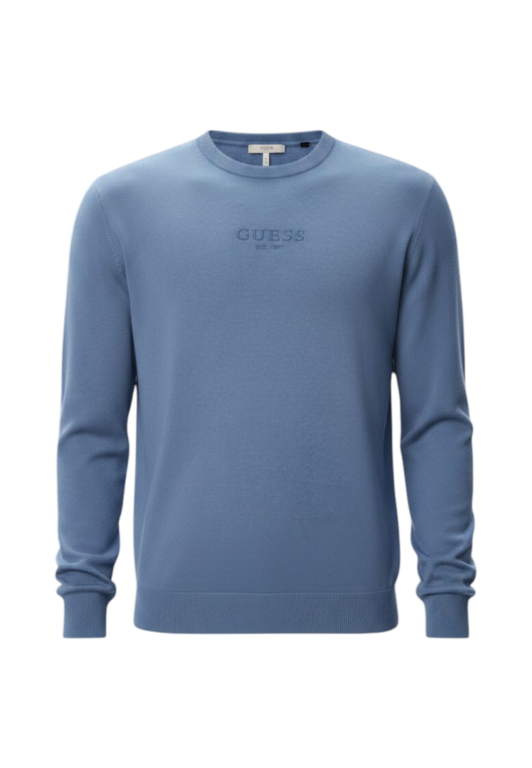 Maglione A Girocollo Uomo Guess Logo Stampato Mason M6YR12Z0917