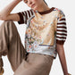 Top  Donna Liu Jo Con Inserti In Twill Eco Line WA6386MS49I