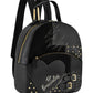 Zaino  Donna Braccialini Zaino compatto, Singolo con tracolle regolabili, Chiusura con zip, Due tasche interne, una con zip e una aperta, Patchwork con maxi cuore e micro borchie, Dimensioni: 27 x 11 x 31 Cm Amy Patchwork B19203YY
