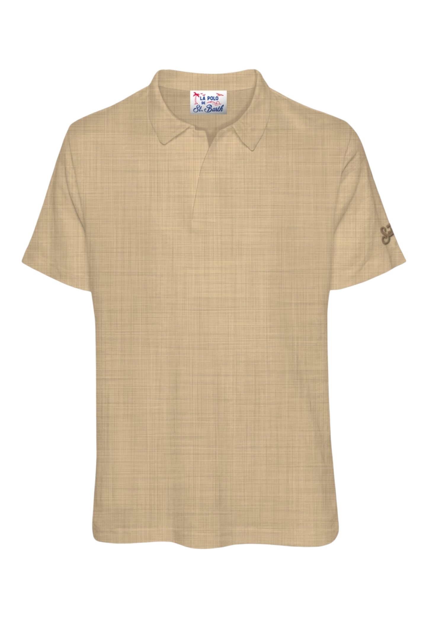 Polo Manica Corta Uomo Mc2 Saint Barth In Jersey Di Lino Fraser FRS0001