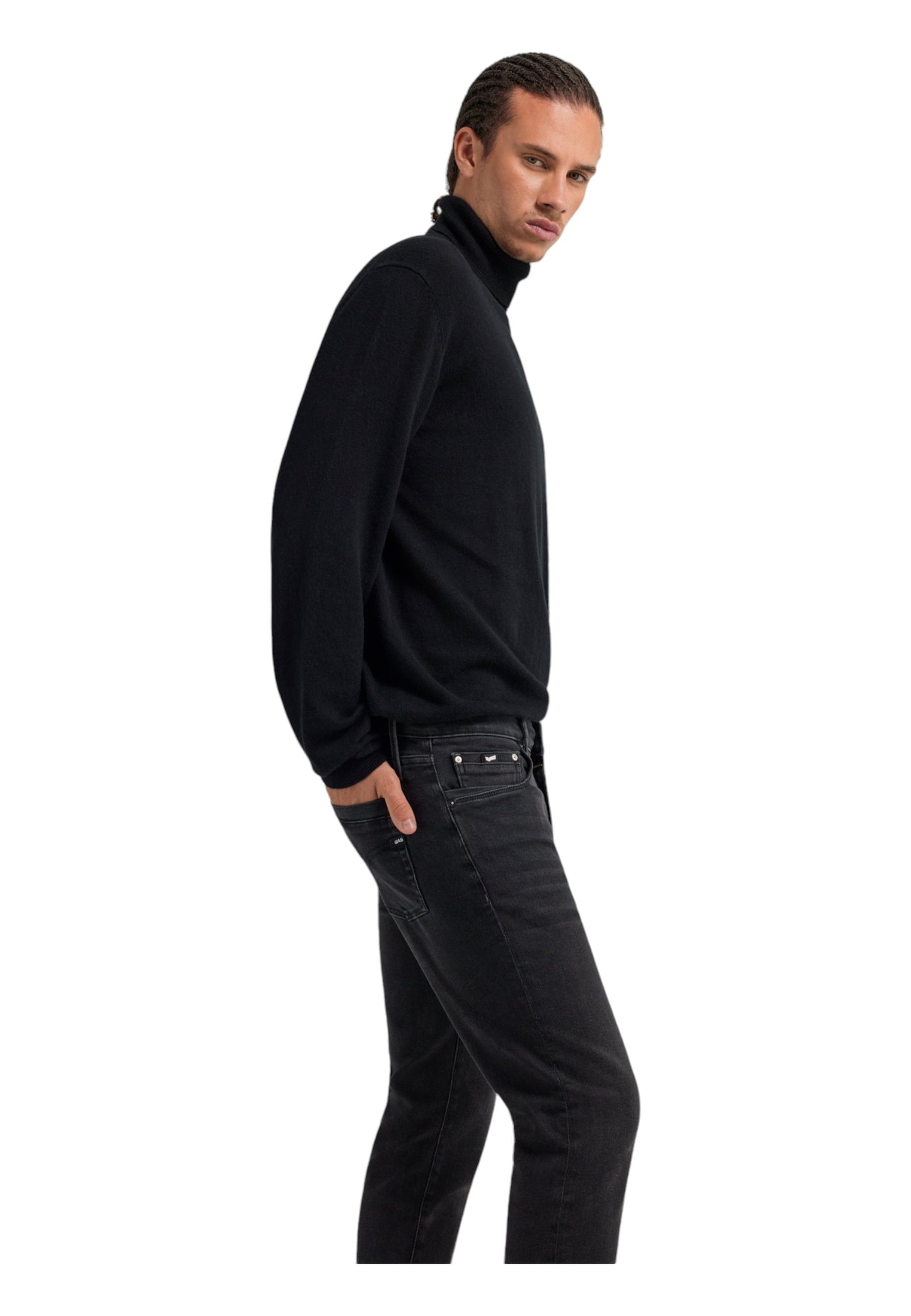 Jeans  Uomo Gas Skinny Fit Sax Zip Plus 351598021138