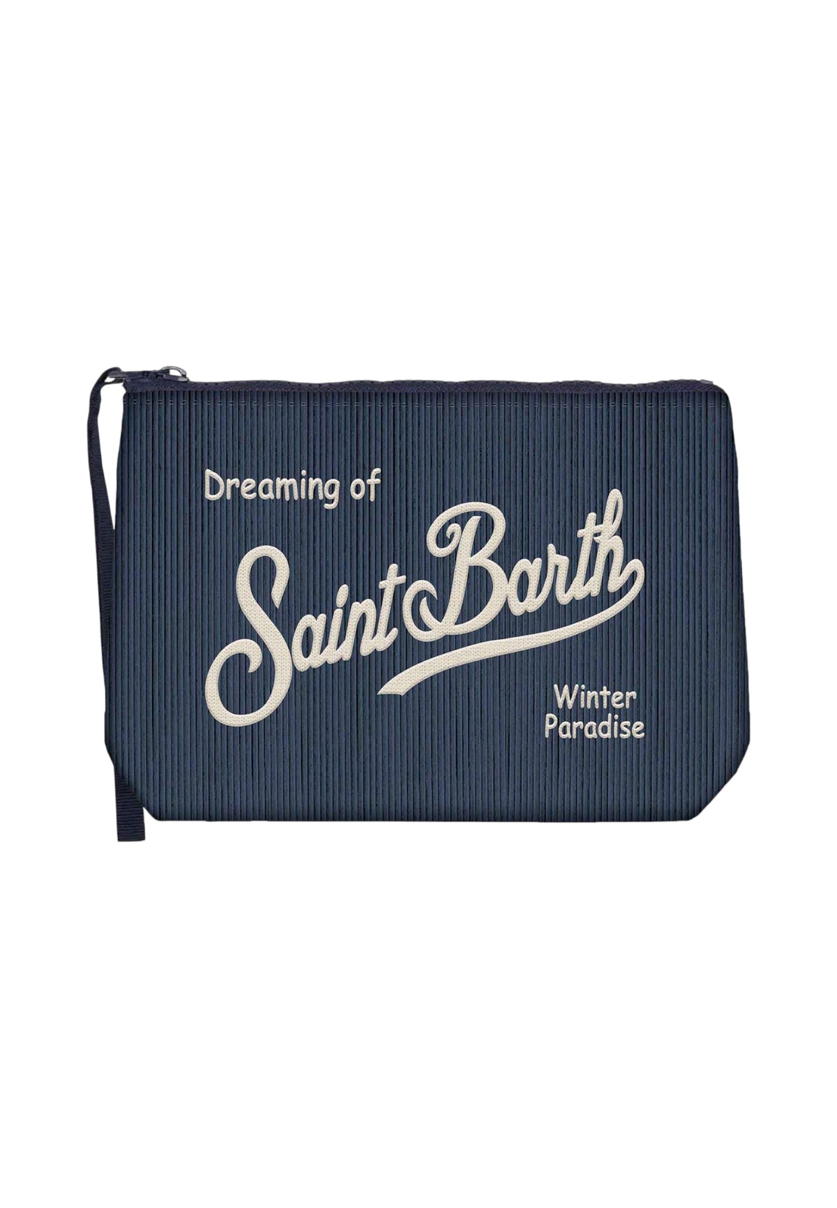 Pochette  Unisex Mc2 Saint Barth Chiusura Con Zip, Laccetto Laterale, Il Logo Saint Barth Sul Davanti Aline Corduroy S ALI0059