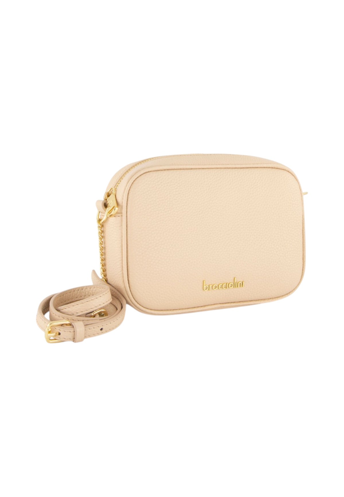 Borsa A Tracolla Donna Braccialini Camera Bag, Tracolla non removibile e regolabile, Chiusura con zip, Una tasca interna portacellulare, Design compatto e linee essenziali, Dimensioni: 37 x 15 x 27 Cm Dolly B19380PP