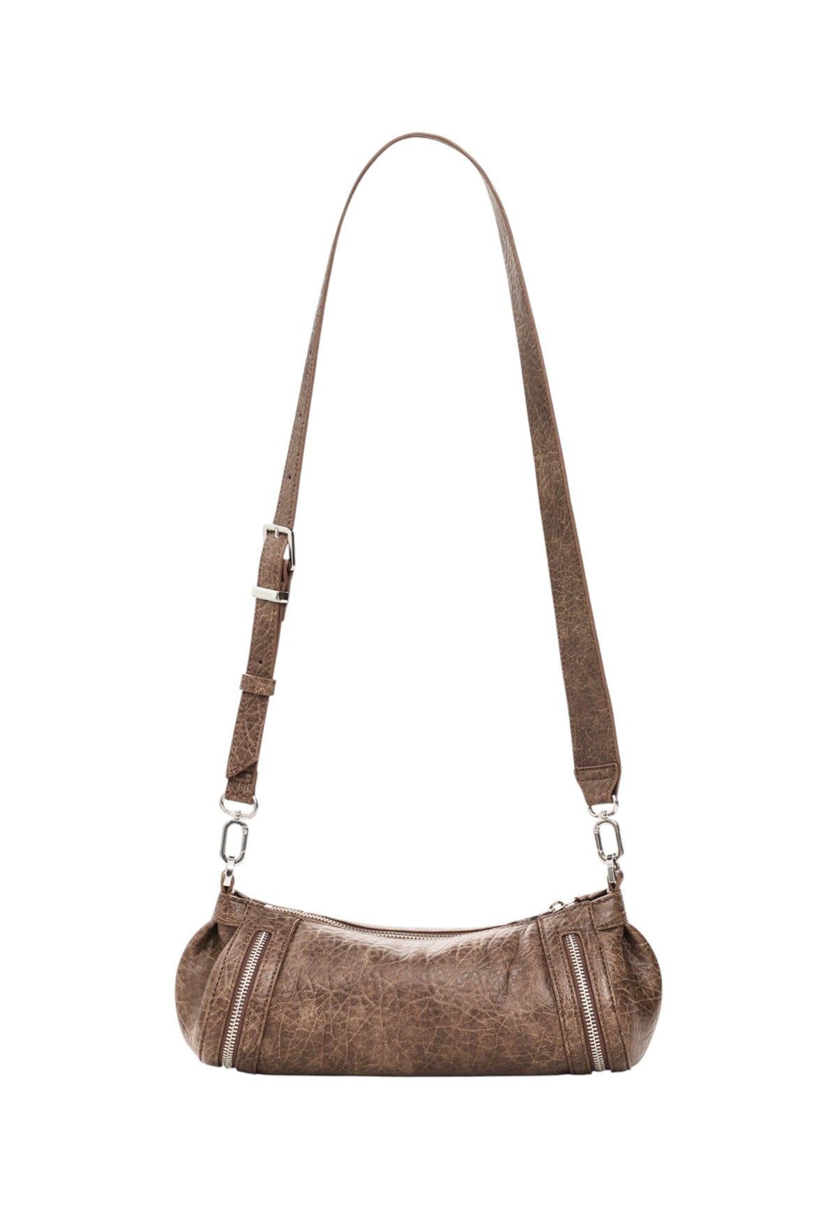 Borsa A Spalla Donna Desigual  Bag Zarauz Nf Half Logo New Choco 26WAXPAH