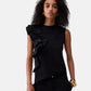 T-Shirt Manica Corta Donna Liu Jo Con Volant  CA6385J6308