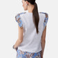 T-Shirt Manica Corta Donna Liu Jo Brown Blue Wave Lily Linea 3.0 WA6201J6308