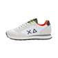 Sneakers Basse Uomo Sun68 Stile Running, Nylon E Suede, Dettagli Fluo, Logo Ricamato Tom Fluo Z46102
