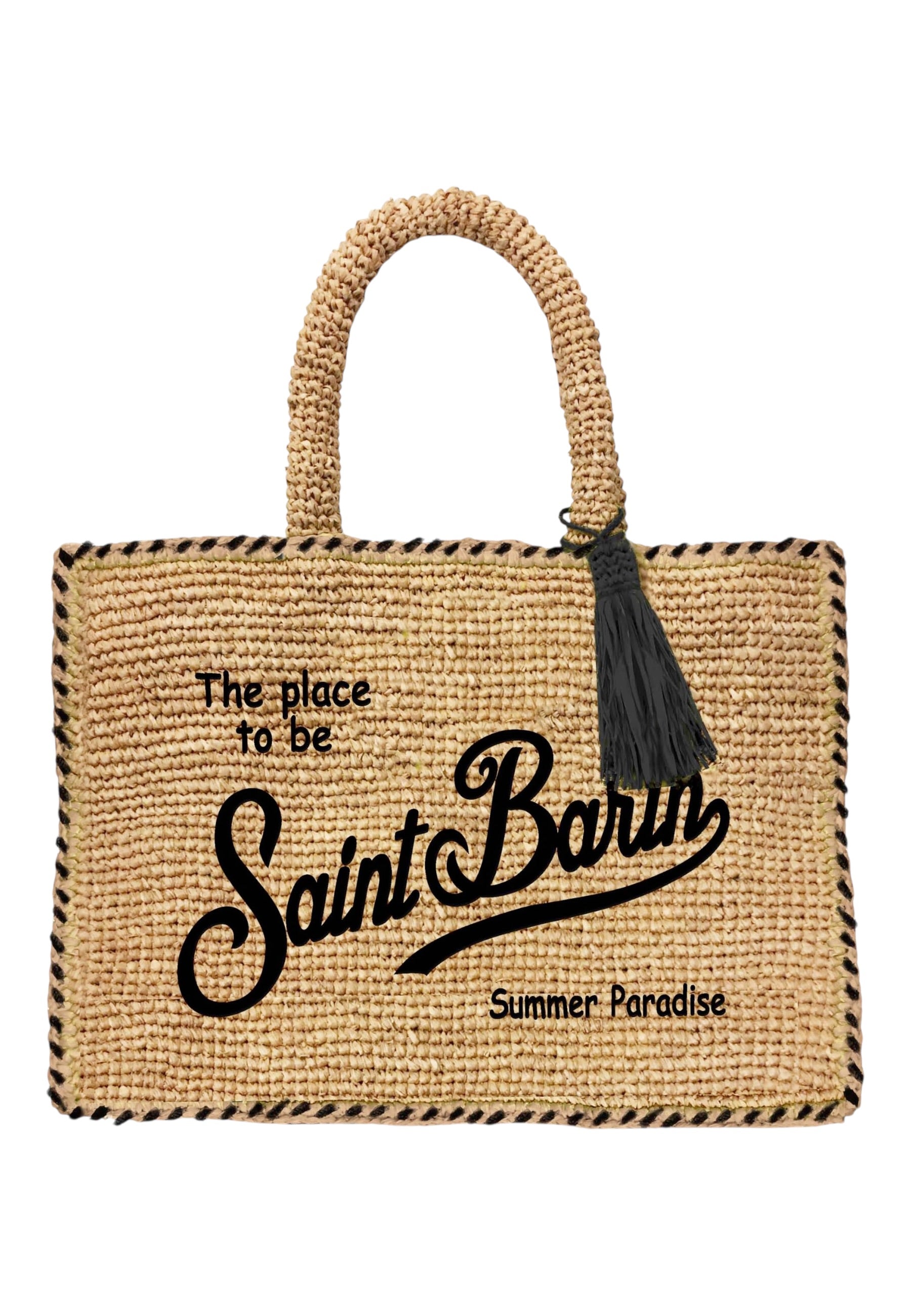 Borsa A Mano Donna Mc2 Saint Barth Border Vanity Raffia VANI013