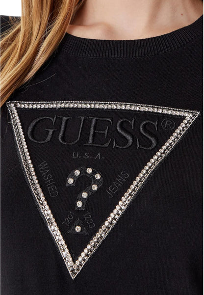 Maglione A Girocollo Donna Guess  Kiara Triangle Logo W5YR23Z2NQ2