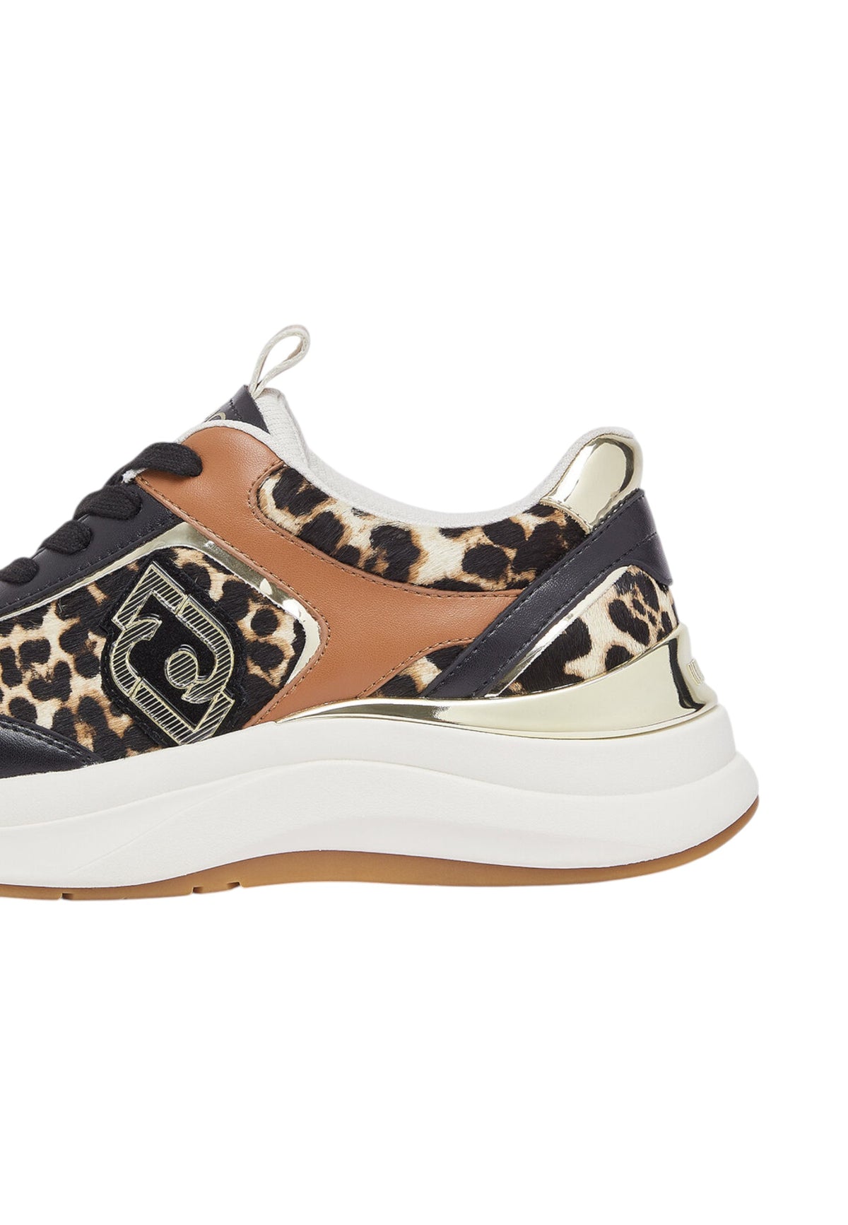 Sneakers Basse Donna Liu Jo In Pelle Con Inserti Animalier E Platform Stardust 01 BF6029TX549
