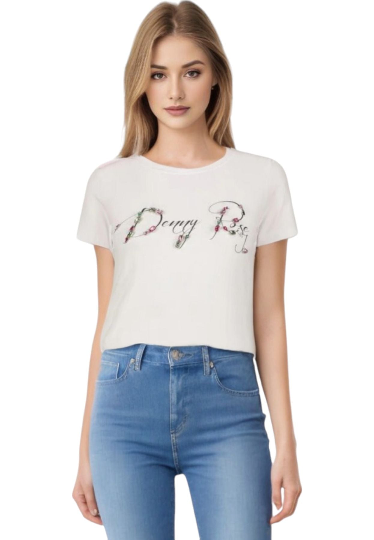 T-Shirt Manica Corta Donna Denny Rose Cono Logo  411ND64004