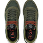 Sneakers Basse Uomo Sun68 Stile Running, Logo Ricamato, Nylon E Suede Tom Solid Z46101