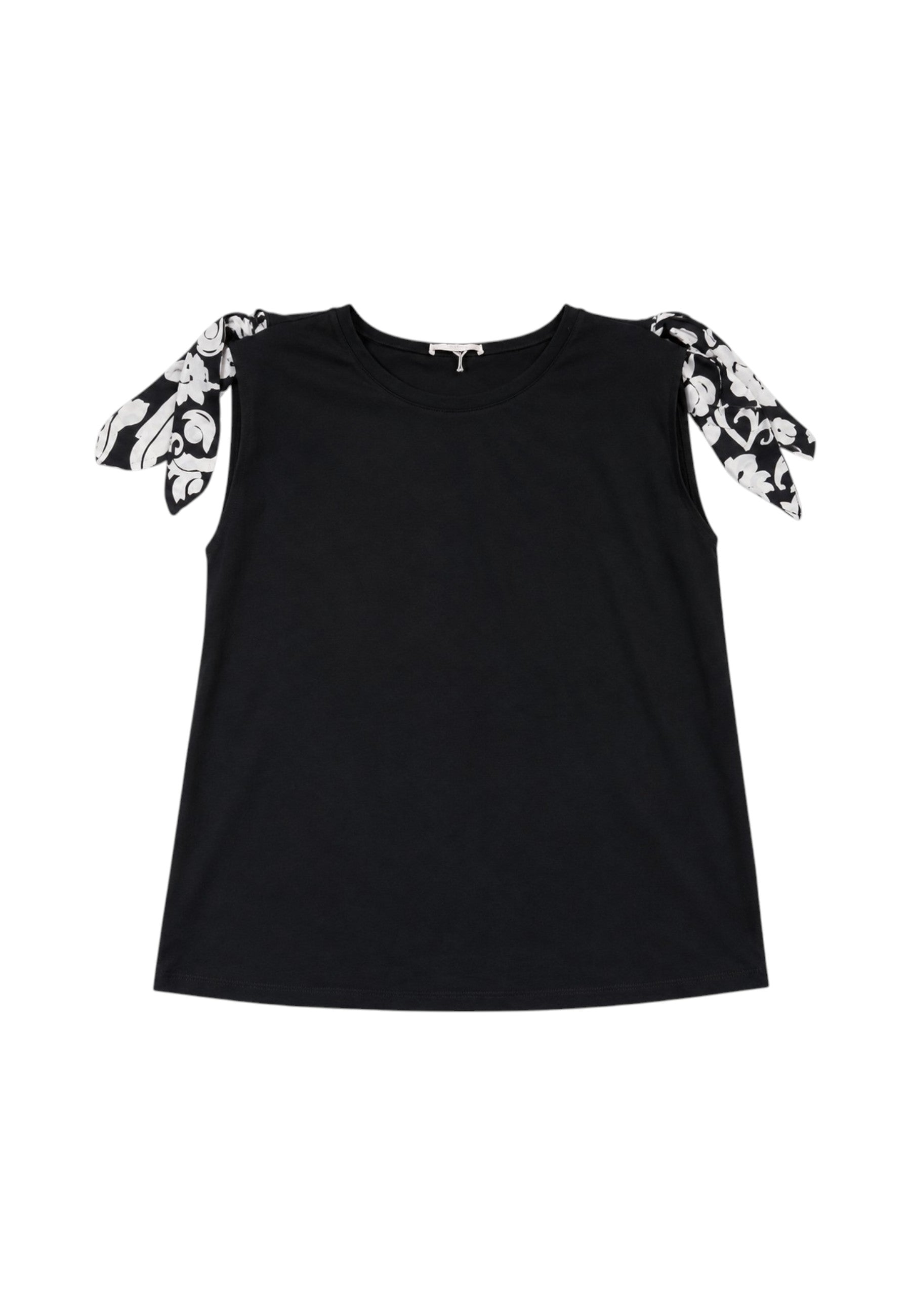 T-Shirt Manica Corta Donna Liu Jo Black & White Arabo Pp Linea 3.0 WA6201J6308