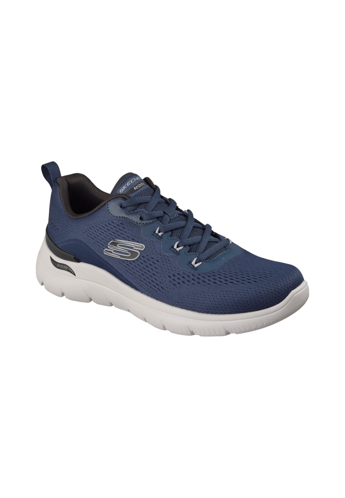 Sneakers Basse Uomo Skechers Arch Fit, Air-Cooled Arch Fit, Supporto dell�arco plantare, Soletta rimovibile, Stabilizzatore sul tallone, Mesh ingegnerizzato, Vegan, Lavabile in lavatrice Arch Fit Summits - Kravel 233178