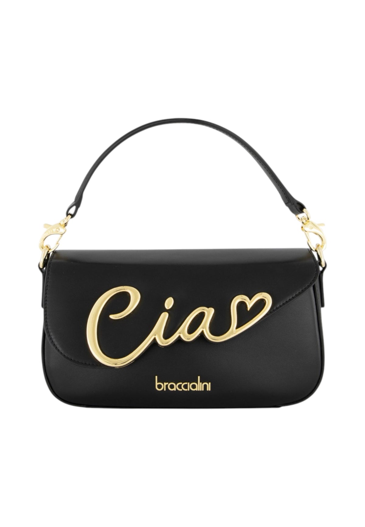 Borsa A Spalla Donna Braccialini A Spalla, Singolo con tracolla removibile e regolabile, Chiusura con clip, Due tasche interne, una con zip e una aperta, Accessorio Ciao in metallo, Dimensioni: 26 x 6 x 15 Cm Ciao B19341PP
