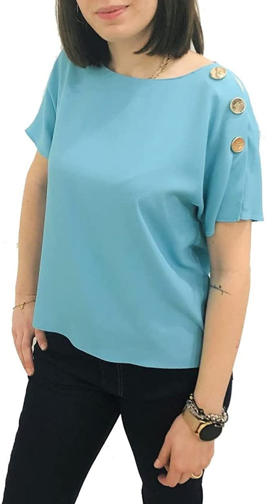 Blusa Manica Corta Donna Alviero Martini   D0941NA02