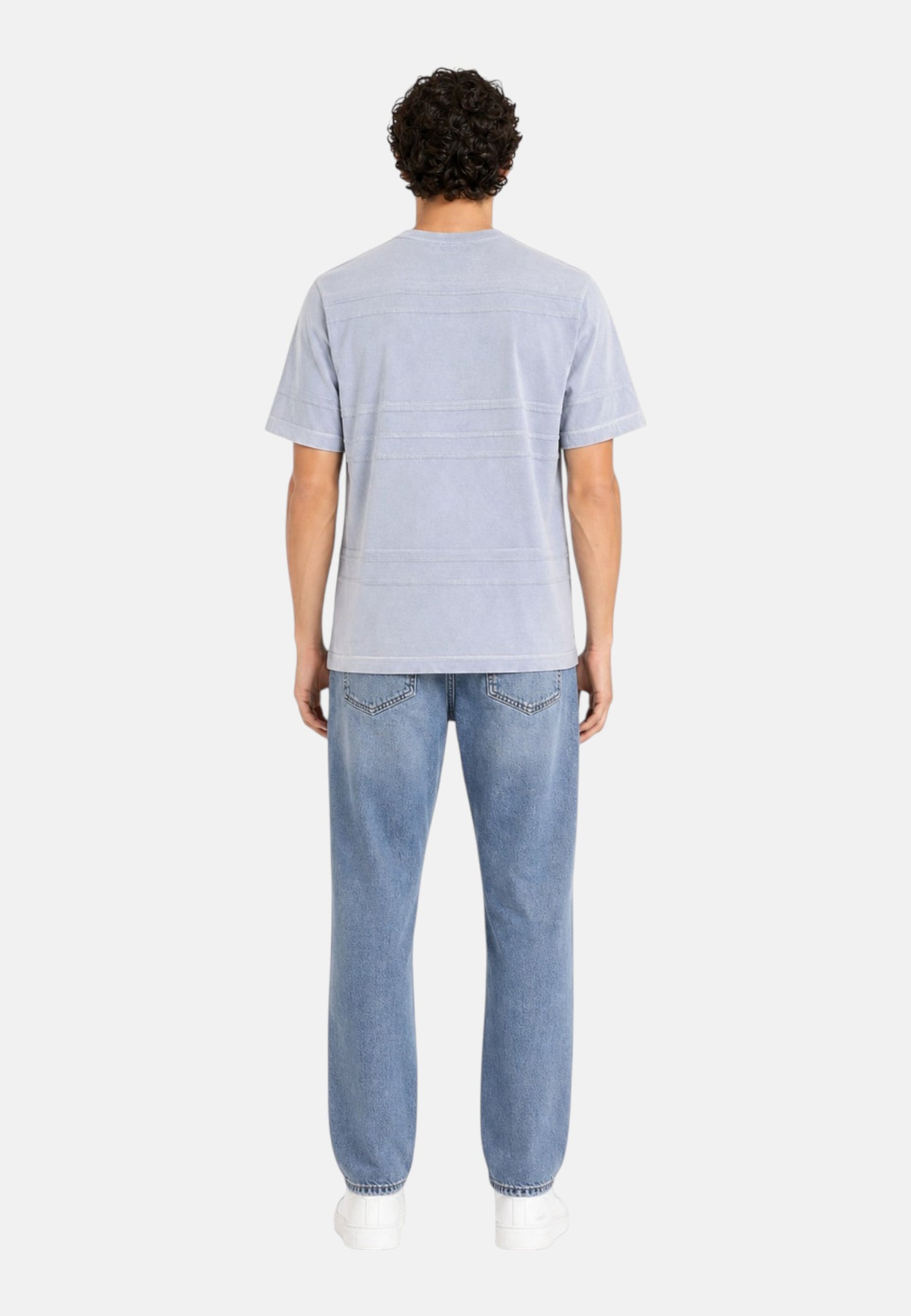 T-Shirt Manica Corta Uomo Guess  Gj Reg Fit Jacquard Stripe M6GIZ3KE942