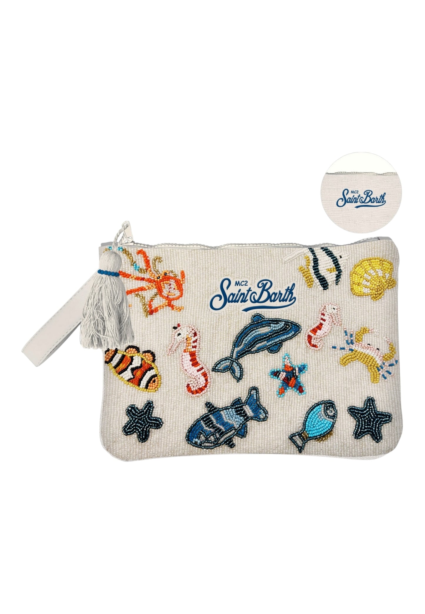 Pochette  Donna Mc2 Saint Barth Undersea Shiny Pouch Pearl N POU0002