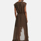 Vestito Lungo Donna Guess  Maelys Ruffled W6GK87W2111