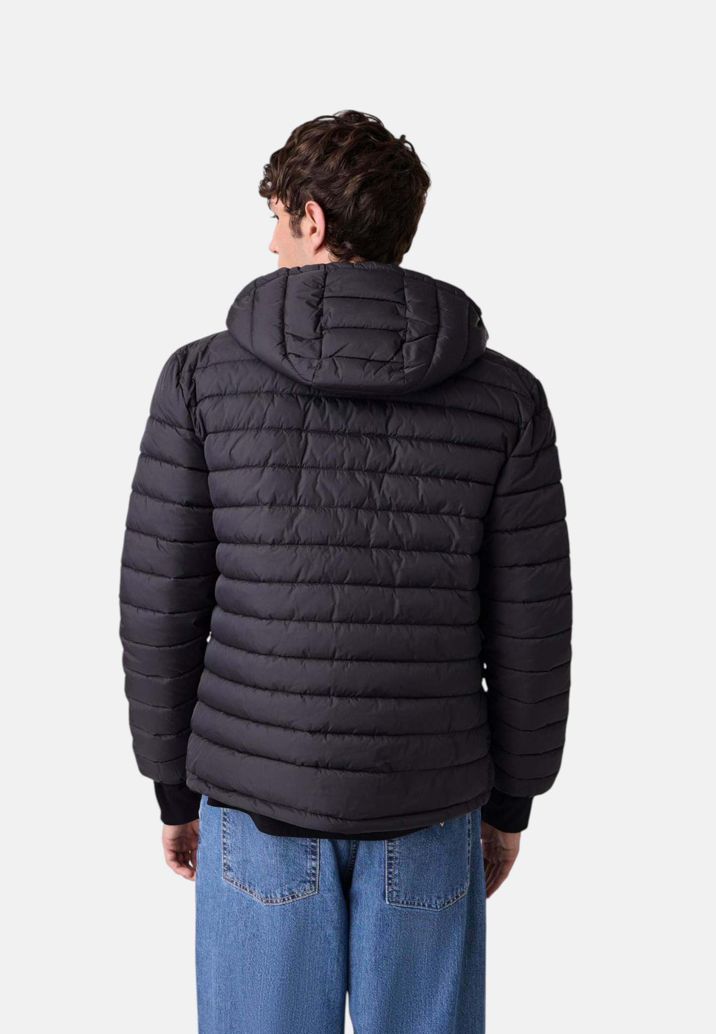 Piumino Corto Uomo Guess Imbottito, Con Cappuccio Gj Paneled M6YL06W2646