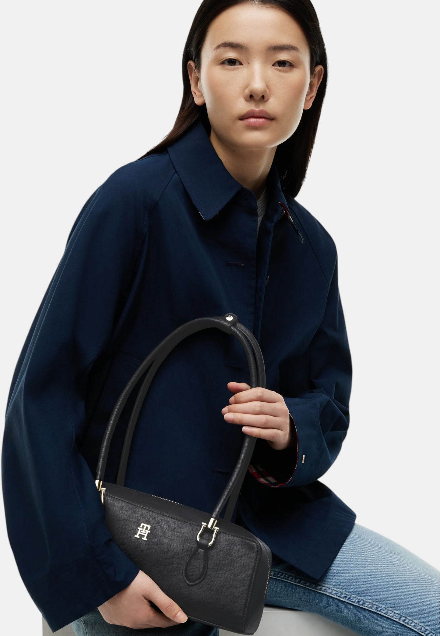 Borsa A Spalla Donna Tommy Hilfiger Shoulder Bag Th Grace AW0AW18748