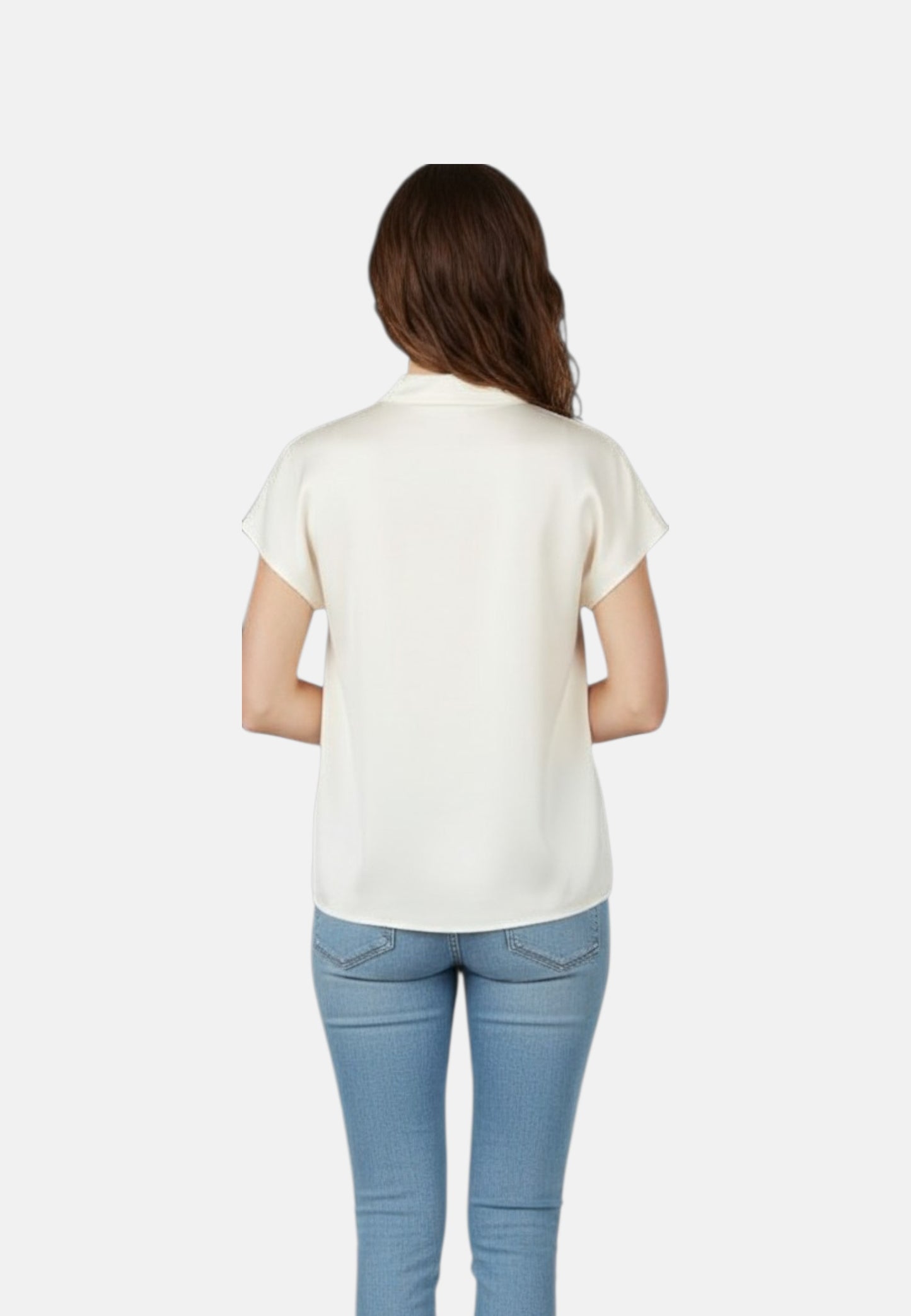 Blusa Manica Corta Donna Liu Jo Kimono In Raso  CA6288T2571