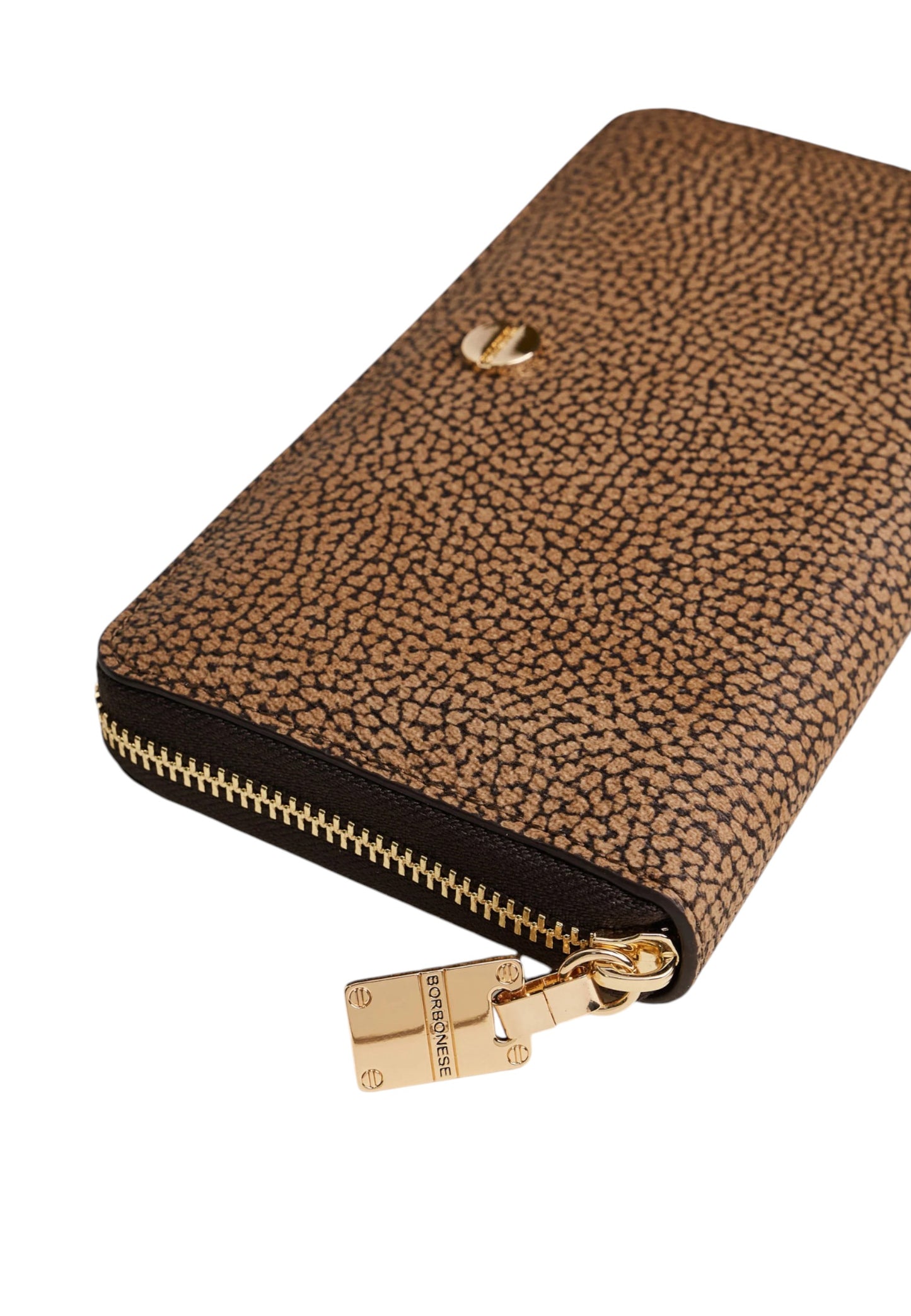 Portafoglio Con Zip Donna Borbonese Grande Vite Coated Op 9200530193