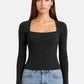 Top Manica lunga Donna Guess  Jacquard Elleona W6RP45KA660