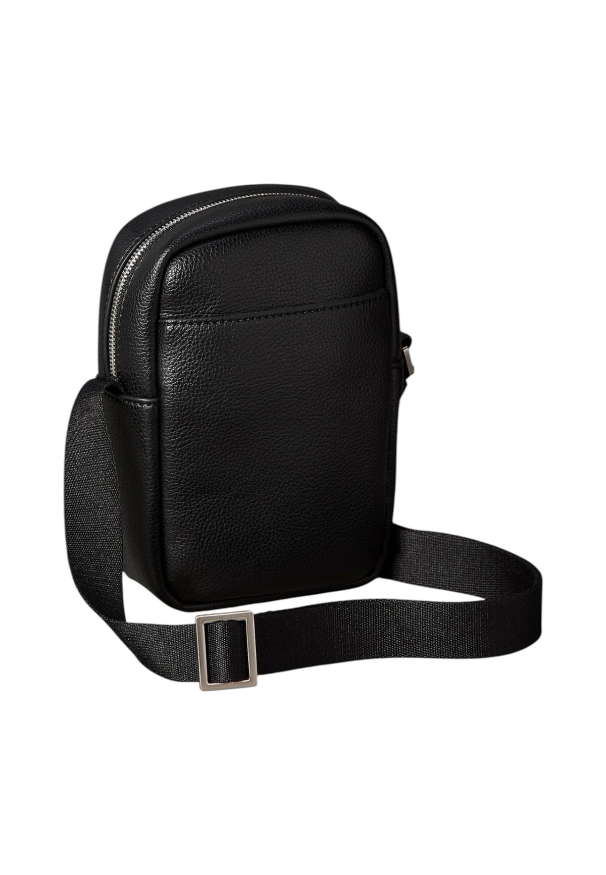 Borsa A Tracolla Uomo Calvin klein Formato Verticale Slim, Effetto Pelle Martellata, Tasca Frontale, Chiusura Con Zip, Tracolla Regolabile, Dettagli Metallici, Logo Calvin Klein Raised LV04D3278G