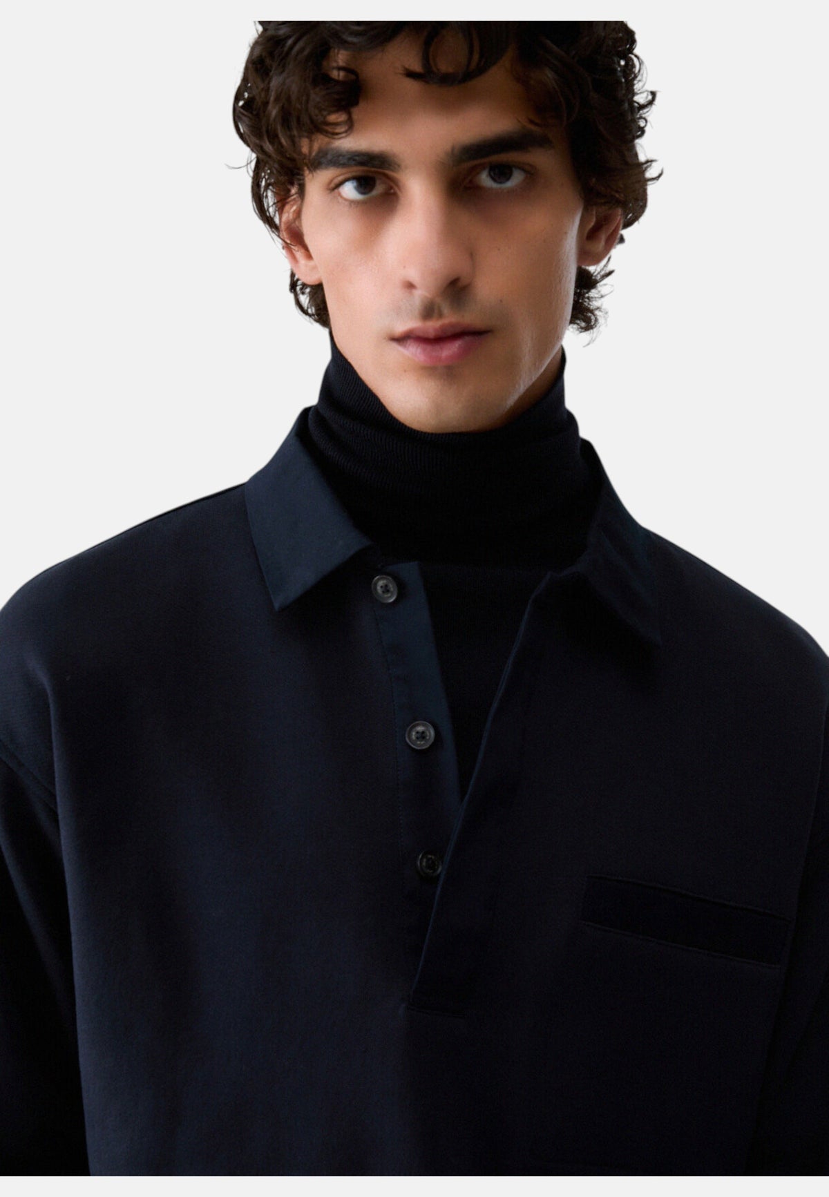 Felpa A Girocollo Uomo Liu Jo Con Collo Polo  QF6065F0946
