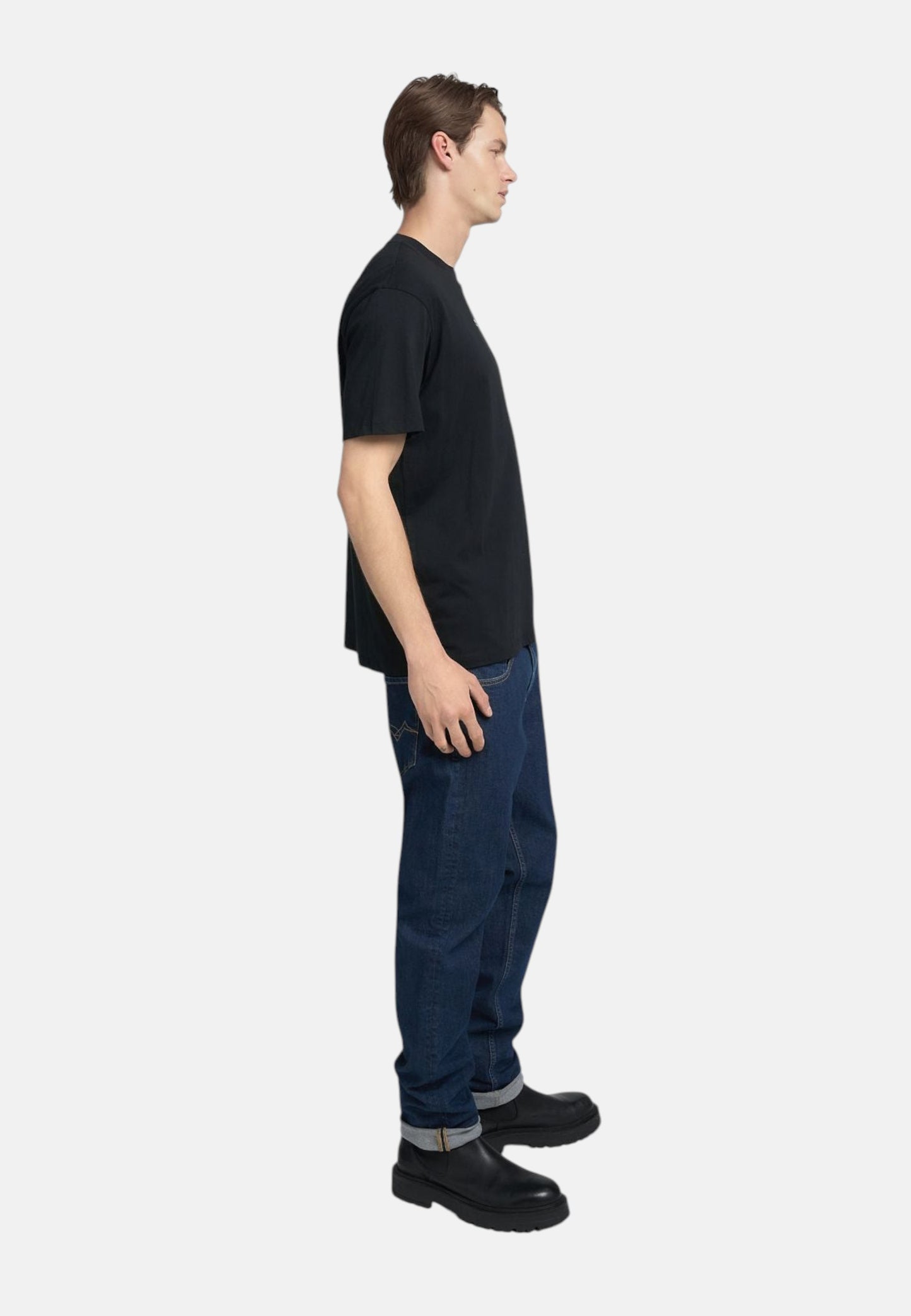 T-Shirt Manica Corta Uomo Replay In Jersey Con Lettering  M3098 .000.2660