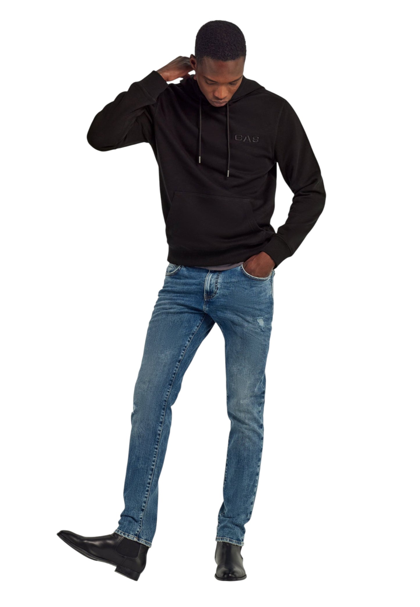 Felpa Con Cappuccio Uomo Gas  Swen W.Hood Her. 552632183874